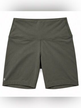 NOBULL Olive Green High-Waisted Biker Shorts – Size Small